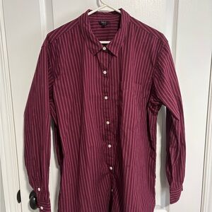Rails Women's Plum Pinstripe Button Down Shirt